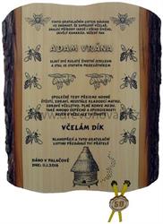 Gratulace včelař č.696 - Gratulace včelař na frézované desce