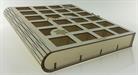 Dřevěná krabička - kniha s okénky - Krabička s 24 okénky